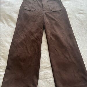 Maeve Chocolate Wide-Leg Pants